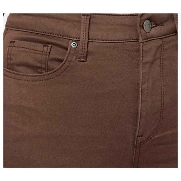 NYDJ High Rise Billie Mini Bootcut Jean - Coffee Bean SIZE TALL 0 - Picture 6 of 9